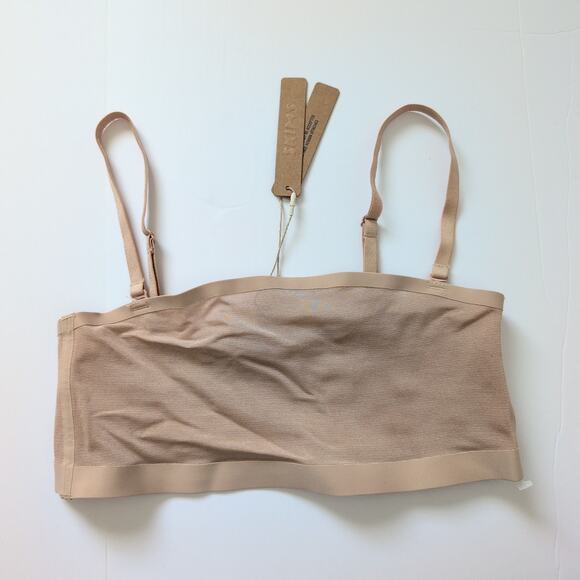 NWT Skims Nude Mesh Sheer Bra - Size‎ Small - Removeable Straps Bandeau Comfort - Picture 4 of 6